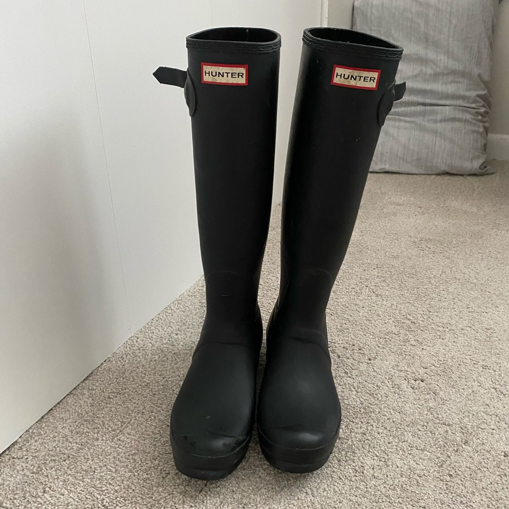 Hunter Tall Back Adjustable Rain Boots
